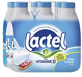 Leche Lactel Vitamina D semidesnatada 1L (lote de