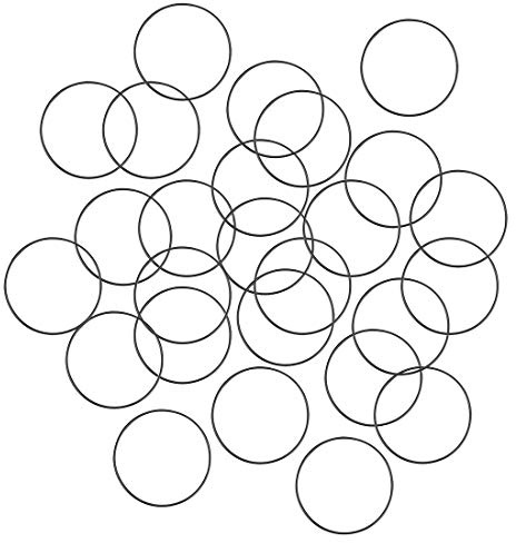 Nitril O-Ring 33mm Innendurchmesser 35mm OD 1mm Breite Dichtungsring Rund 25 Stück