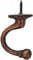 S & S International Cast Iron Screw-In Ball Ceiling Hook, Antique Copper Heavy Duty Light Ceiling Rose Hook, 40mm