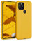 kwmobile Funda para Google Pixel 5 Carcasa - Ultrafina de TPU y Silicona con Bordes elevados anticaídas - Amarillo Miel