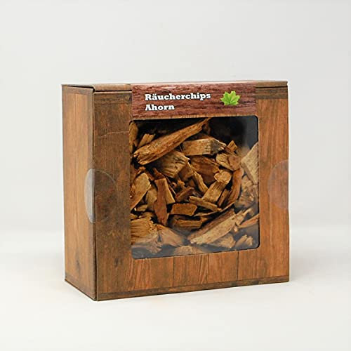 Landree Ahorn Grill-Räucherchips, 3L Box, Qualitätsgeprüft direkt vom Hersteller aus Schleswig-Holstein