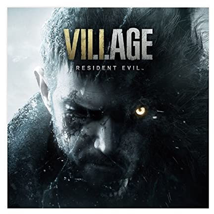 LINHUANG Resident Evil Village 8 Leinwand-Poster, Schlafzimmerdekoration, Sport-Landschaft, Bürozimmer, Dekoration, Geschenkrahmen: 60 x 60 cm