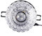 Kuuleyn LED Deckenleuchte, 3W Moderne Kristall Einbau Downlight Leuchte Lampe Spot Licht Dekoration(Weiß)