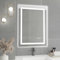 furduzz Badezimmerspiegel, 70x50 cm Badezimmerspiegel mit Beleuchtung, Led Spiegel mit Touch-Schalter, CRI 95 einstellbares warmes/natürliches/weißes Licht und Helligkeit, Antibeschlag