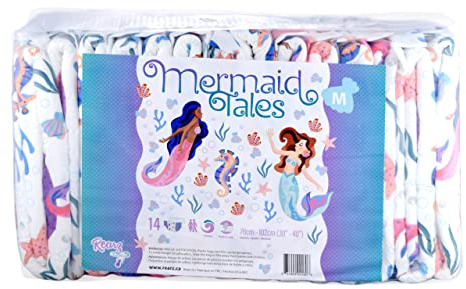 Rearz Mermaid Tales Windeln für Erwachsene, für alle Nacht, Größe XL, 12 Stück