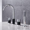 Wannenrandarmatur 4-Loch Badewannen-Armatur Wannenrand Badewanne Armatur Set Thermostat Badewannen-Armatur Wannenrandkombination für Badezimmer,Chrom+Schwarz