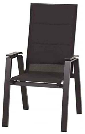 Siena Garden Milano Sessel, anthrazit matt, Aluminium pulverbeschichtet/Ranotex, 59,5x69x105 cm, stapelbar