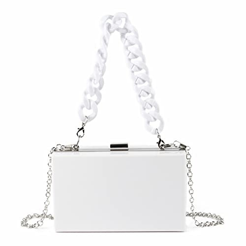 LHHMZ Pochette da sera trasparenti in acrilico da donna Borse a tracolla trasparenti per borse a tracolla