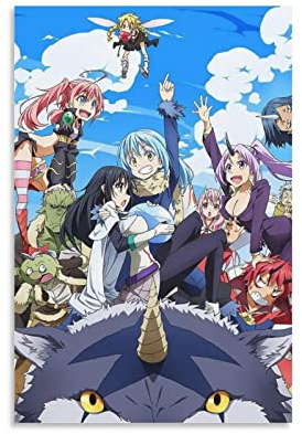 ENYPOLIS Poster und Drucke auf Leinwand, Motiv: Japanisches Anime, That Time I Got Reincarnated As A Slime, Wandkunst, Poster für Raumdekoration, ungerahmt, 30 x 45 cm