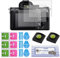 Screen Protector 3 Pezzi Proteggi Schermo per Sony Alpha 7III 7RIII A7II A7RII A7SII A7RIII A7R Mark II A9 insieme a 3 Kit di Installazione 2 Copriscarpe Caldo 1 Tessuto per Lenti