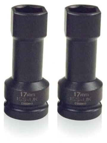 17mm Channel Unistrut Socket 1/2 Drive Impact Socket Thin Walled to fit 41mm Unistrut Twin Pack