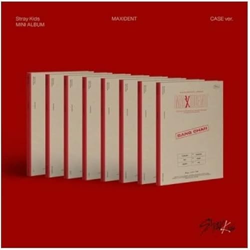 Stray Kids MAXIDENT 7th Mini Album Case Version 8 Version SET 1p Unit Mini Folding Poster On Pack+24p PhotoBook+Lyrics Paper+1p PhotoCard+Tracking Sealed