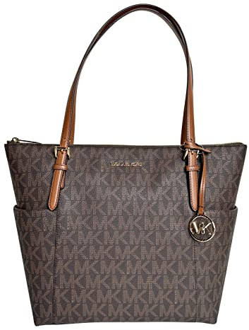 Michael Kors Damen Jet Set EW Top Zip Tote, Braun/Gepäck, Braun/Gepäck