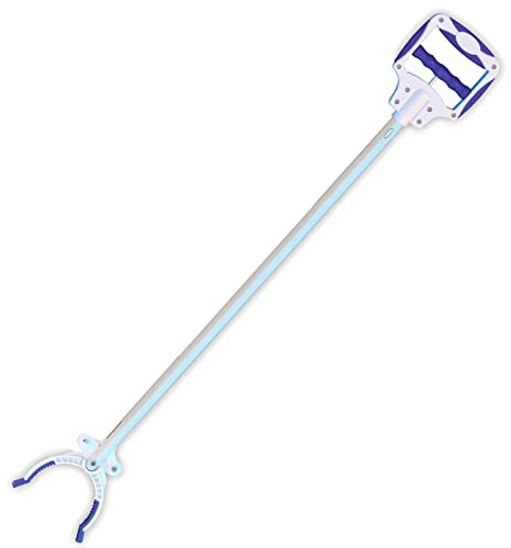 Acan Tradineur - Pinza Recoge Objetos con Doble posición, Herramienta de Captura, Brazo para Recoger Basura, Mango ergonómico, Antideslizante, jardinería, 90 cm
