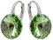 Rivoli Ohrringe Österreichische Zirkonia 925 Silber - Schmuck für Frauen und Mädchen - Hängeohrringe Ideal für Geschenke für Frauen (Peridot)