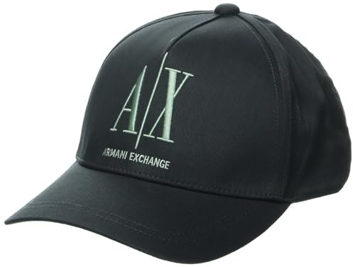 Armani Exchange Herren Icon Logo Baseball Hat Baseballkappe, Urban Chic/Grant Gre, Einheitsgröße