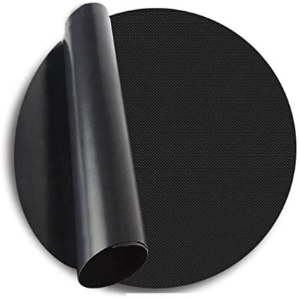 Luxshiny 2stücke Bbq Grillmatten Rund Wiederverwendbar Antihaftbeschichtet Für Gasgrills Außenbereich Für Gemüse Fisch Kebabs Und Mehr Leicht Und Praktisch Zu Lagern