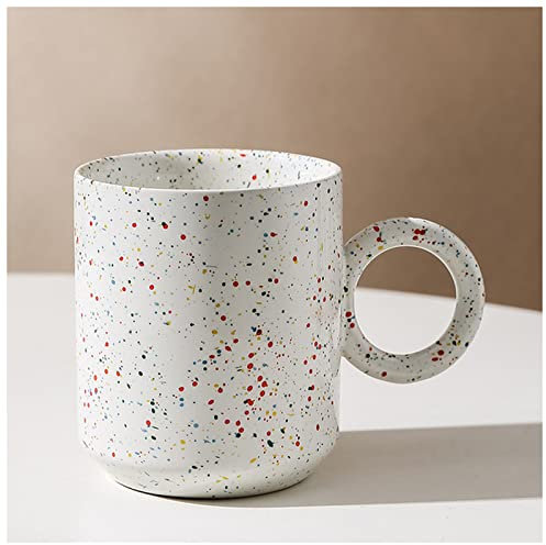 FrEshn Tazza di Coppia Nordic colorato Splash-Ink Tazze in Ceramica Tazze da caffè Personalizzate Tazze di Latte con Maniglie Creative Coppia Tazza Tazza da Cucina Tazza (Size : B)