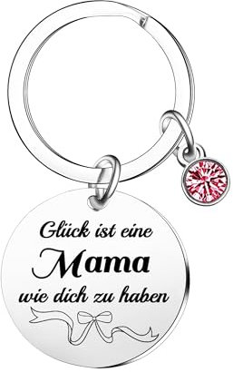 Ghloyza Mama Schlüsselanhänger Von Tochter Sohn Mama Mütter Geburtstag Weihnachtsgeschenke Glück ist, eine Mutter wie dich zu haben Schlüsselanhänger Geschenke