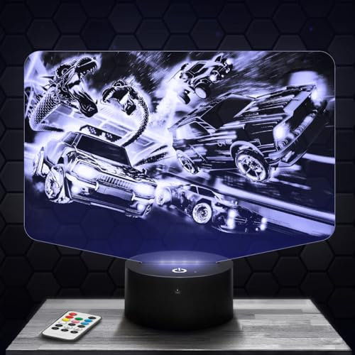 Nachttischlampe Videospiel Liga Gaming Gamer Videospiel Dekoration für Jungenzimmer 3D Videospiel Geschenkidee für eine gedämpfte Lichtdekoration Nachttischlampe Schreibtischlampe. TOP