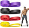 WuGU Bande Elastique Musculation (Lot de 4), 4 Niveaux de Résistance Élastique Musculation, Bandes de Résistance Élastique pour Sport, Pilates, Yoga, Musculation, Homme & Femme