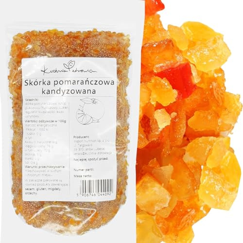 Scorza d’Arancia Candita a Cubetti 500g – Ingredienti per Dolci, Panettoni, Biscotti, Torte e Pasticceria Fatta in Casa | KUCHNIA ZDROWIA