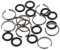 UKCOCO 30 Sets Wrench -Ring Impact Wrench Friction Clips Electric 1/2 Impact Wrench Socket Retainer Rings Impact Wrench Retaining Ring Fittings to Spring Washing Machine M12 Rubber