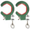 2pcs Green Cable Tray Roller Wire Tray Pulling Roller Cable Guide Cable Laying
