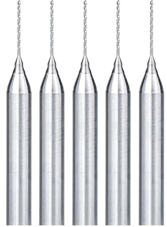 Foret hélicoïdal en acier au tungstène de 0,15 à 0,6 mm for le travail des métaux, outils de fraisage, forets, accessoires pratiques for outils électriques, 1 pièce(-0.15mm)