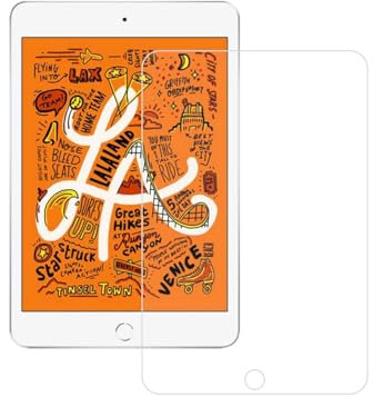 HYGMOCC Compatible con Apple iPad Mini 5 (2019) y iPad Mini 4 Protector de pantalla de vidrio templado, anti arañazos, sin burbujas, alta definición (1 pieza)