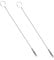 Long Thin Nylon Tube Cleaning Brushes Replacement for Milk Foamer Hose Brush, Stainless Steel Straw Cleaning Brushes 12-1/2 Inch Long for Espresso & Coffee Machine Attachments, Set of 2