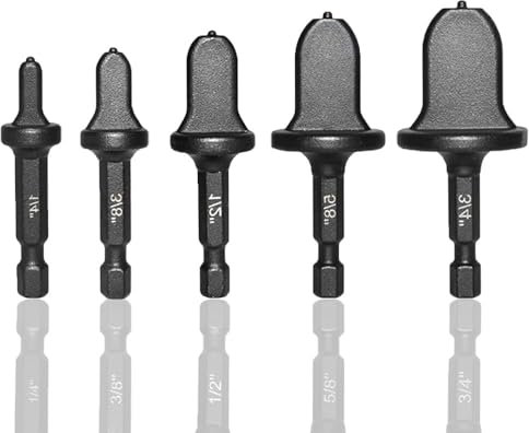 5 espansori per tubi con gambo esagonale, espansore per fori per tubi di aria condizionata, kit di riparazione per frigorifero per tubi in rame