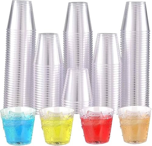Plastic Shot Glasses 30pcs Clear Disposable Shot Glasses Strong Durable Shatterproof Shot Cups for Birthdays Parties Bar Pub Restaurant Shooting Christmas Outdoor & Event