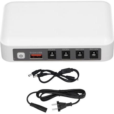 Mini UPS 6000 MAh de Gran Capacidad Router de Potencia Estable Fuente de Alimentación Ininterrumpida 5V 9V 12V Salida para WiFi, Módem, Enrutador (Enchufe de la UE)