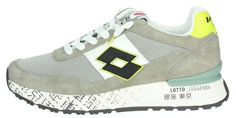 Lotto Leggenda Sneakers mit herausnehmbarem Fußbett für Herren - Grau Modell 222656 222656 Mesh, grau, 44 EU