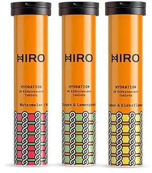 Electrolytes Tablets by Hiro |Electrolyte Supplements |Rapid Hydration |Energy Boost |Magnesium & Calcium|Immunity Support |Mixed Flavours- Triple Pack