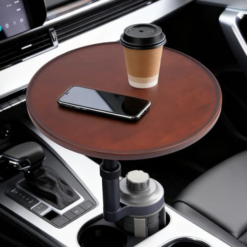 Xiake 360 ° Auto Tisch Tablett,Auto Tablett & Schreibtisch für Laptop,Universel Auto Getränkehalter Tisch Snacktablett,kompatibel mit Tesla Model Y/3,Ford F150/Explorer/Maverick,Weihnachten,Party