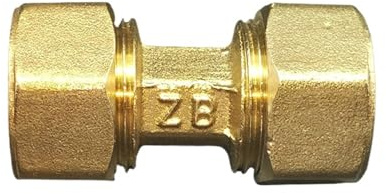 XHAJCSJWGD Brass Compression Straight Pex 1216/1418/1620/2025/2632 Pipe Fitting Aluminum Pipe Fittings for Floor Heating(2632 Equal)