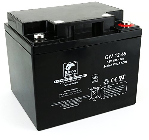 Banner Batterie Stand by Bull 12 Volt 45 Ah Typ GiV 12-45 Akku Notstrombatterie Brandmeldeanlage Alarmanlage