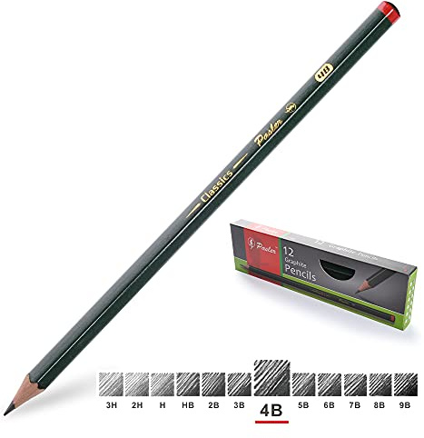 Pasler® Professional Graphic Sketching Drawing Pencils 12 Count (4B)