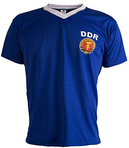 JL Sport De Alemania Oriental RDA 1970 Camiseta De Fútbol para Hombre Retro - M