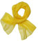 HAT YOU Damen Chiffon Halstuch, Sommertuch, Chiffon Schal, Tuch für Frühling und Sommer, Ganzjährig - Made in Italy, Farbe:Yellow