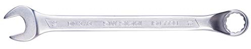 SW-Stahl 00205L Gabelringschlüssel 8 mm I Maulschlüssel SW 8mm I I Schraubenschlüssel gekröpft um 10 Grad I Ringmaulschlüssel I Gabelschlüssel