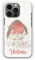 Personalised Initials Phone Case For Apple iPhones, 16, 15, 14,13, 12, 11, Pro Max, Mini, XR, SE Watercolour Art Print, Robin with Red Name/Text on Hard Phone Cover