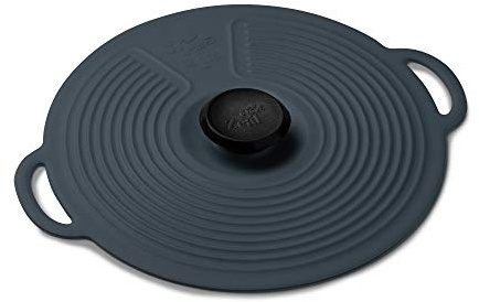 Zeal L251T Silicone Keep Fresh Storage Airtight Seal Lids, Reusable Eco-Friendly Classic Design (15cm) -Dark Grey