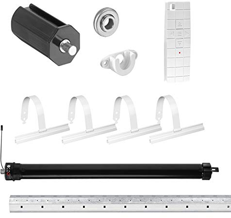 NOBILY Rolladen-Komplett-Set f. 40mm Achtkantwelle Mechanischer Funk Mini-Rolladenmotor 13Nm + Mechanik-Set,Gesamtlänge bis 1,50 Meter