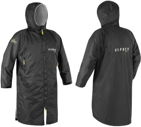 Osprey Changing Robe for Kids and Adults, Waterproof Changing Robe, Swimming and Beach, Unisex, Black