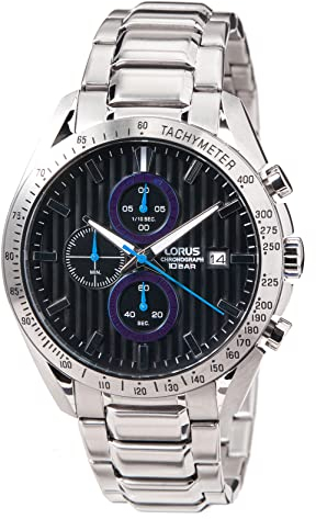 LORUS Herren Analog Quarz Uhr mit Metall Armband RM305HX9