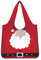 Pizding Wiederverwendbare Einkaufstaschen mit niedlichem Weihnachtsmann-Aufdruck, große Aufbewahrung, faltbare Tragetaschen, langlebige Einkaufstaschen, Weihnachten