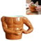 Lustige Becher Novel Tassen Kaffeebecher Kaffee Tasse Geschenk Männer Kreative Persönlichkeit Lustiges Macho Muskeldesign Sehr Gut Geeignet Als Geschenk, Keramisch, 350ml